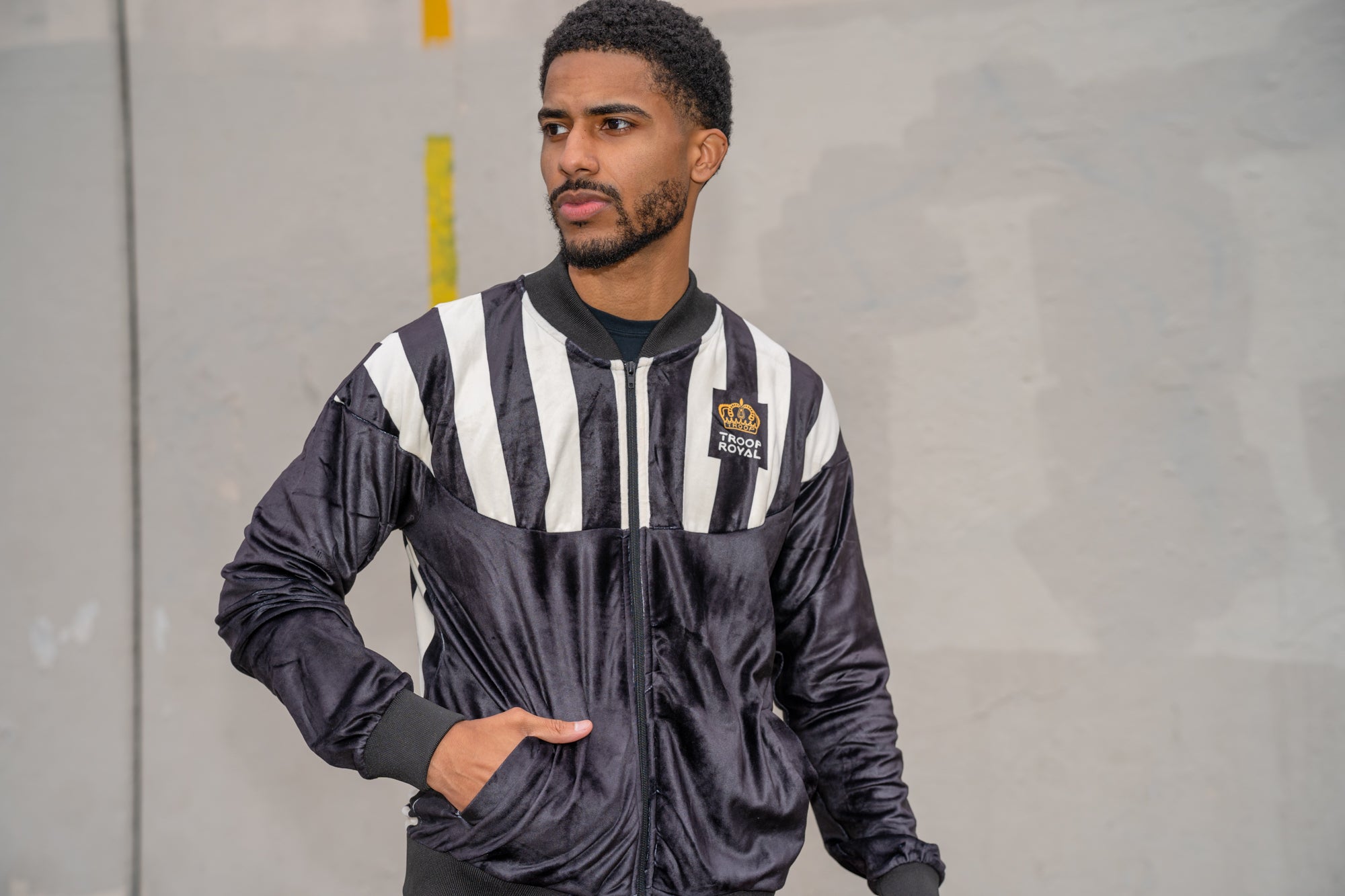 TROOP Crown Royal Velour Jacket Black World of Troop