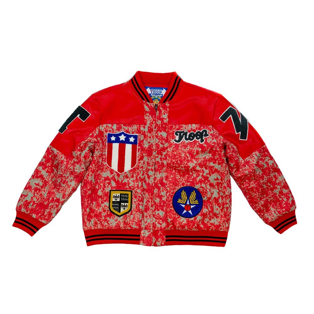 Troop Premium 7/11 Red Leather Jacket
